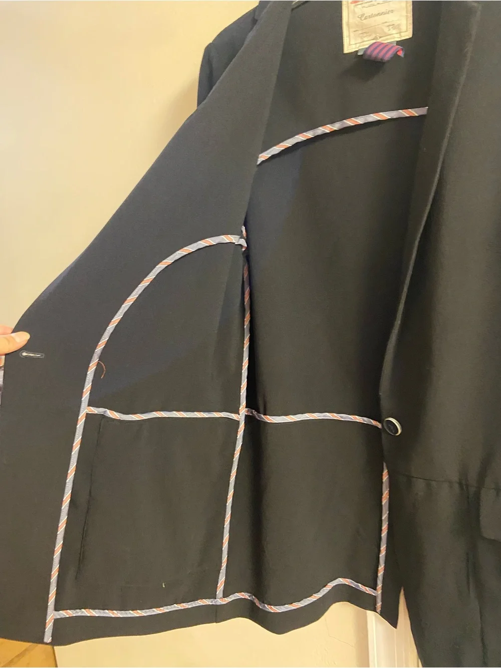 Cartonnier Beatrice Black Long Blazer Jacket Medium